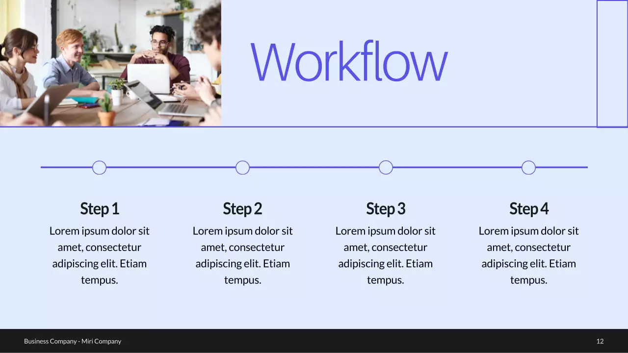 Blue Modern Business Profile Presentation