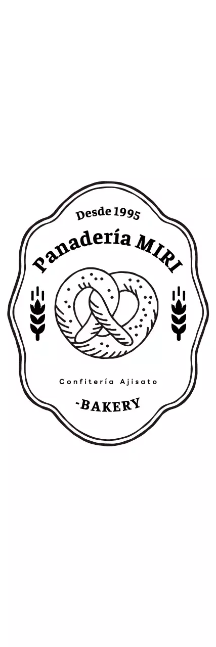 Logotipo de pastelería retro