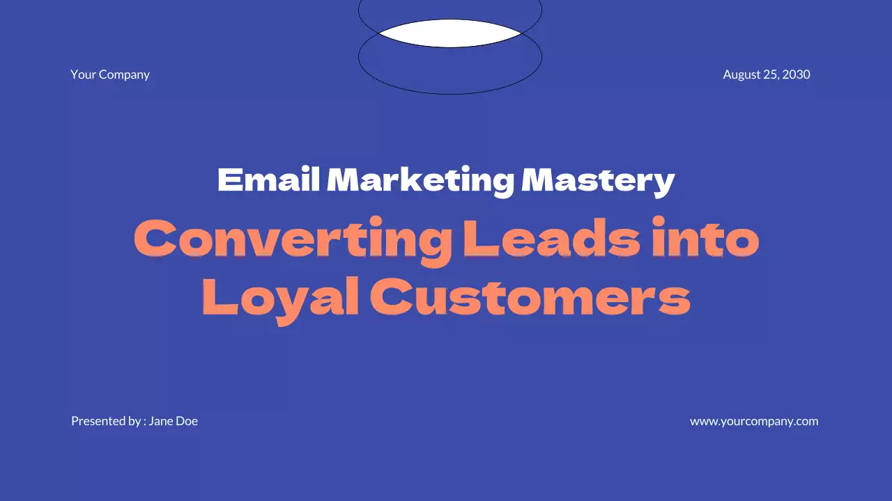 Blue and Orange Simple Email Marketing Business Strategy