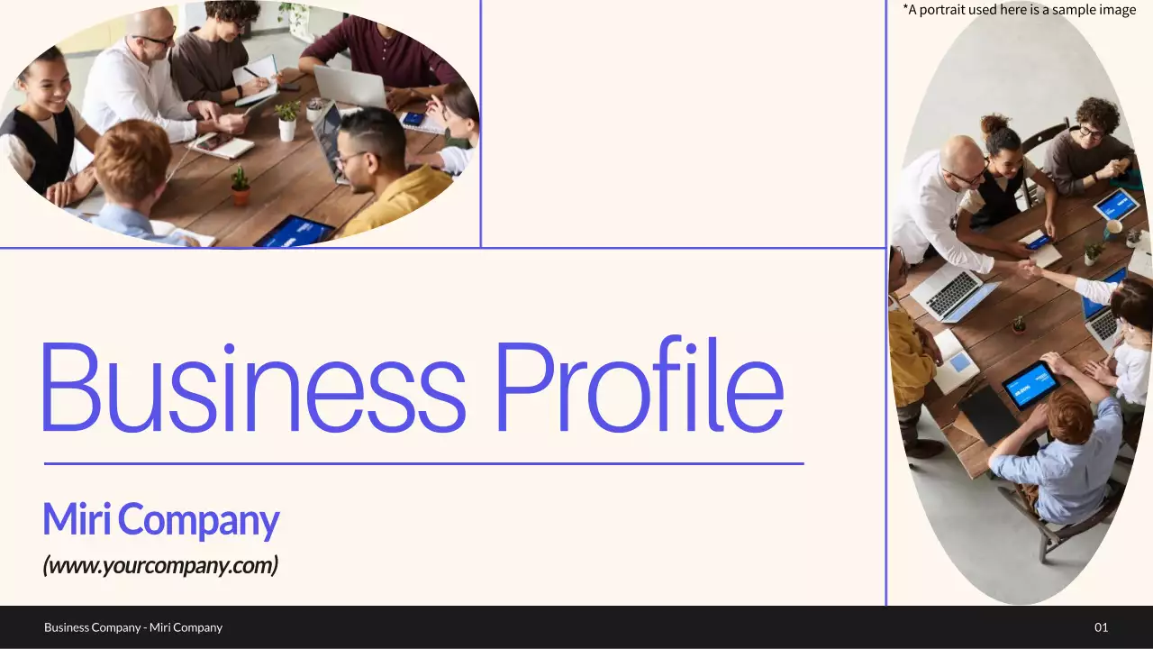 Blue Modern Business Profile Presentation