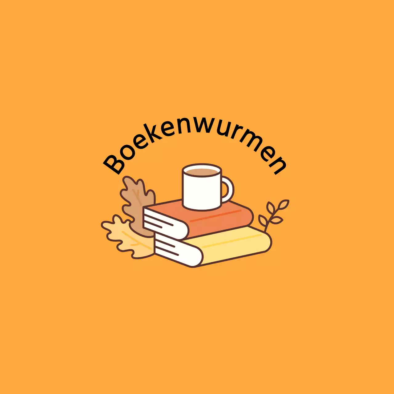 Warm ontwerp met boekillustraties