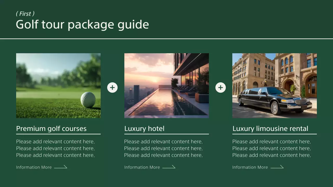 Green Minimal Golf Guide Presentation