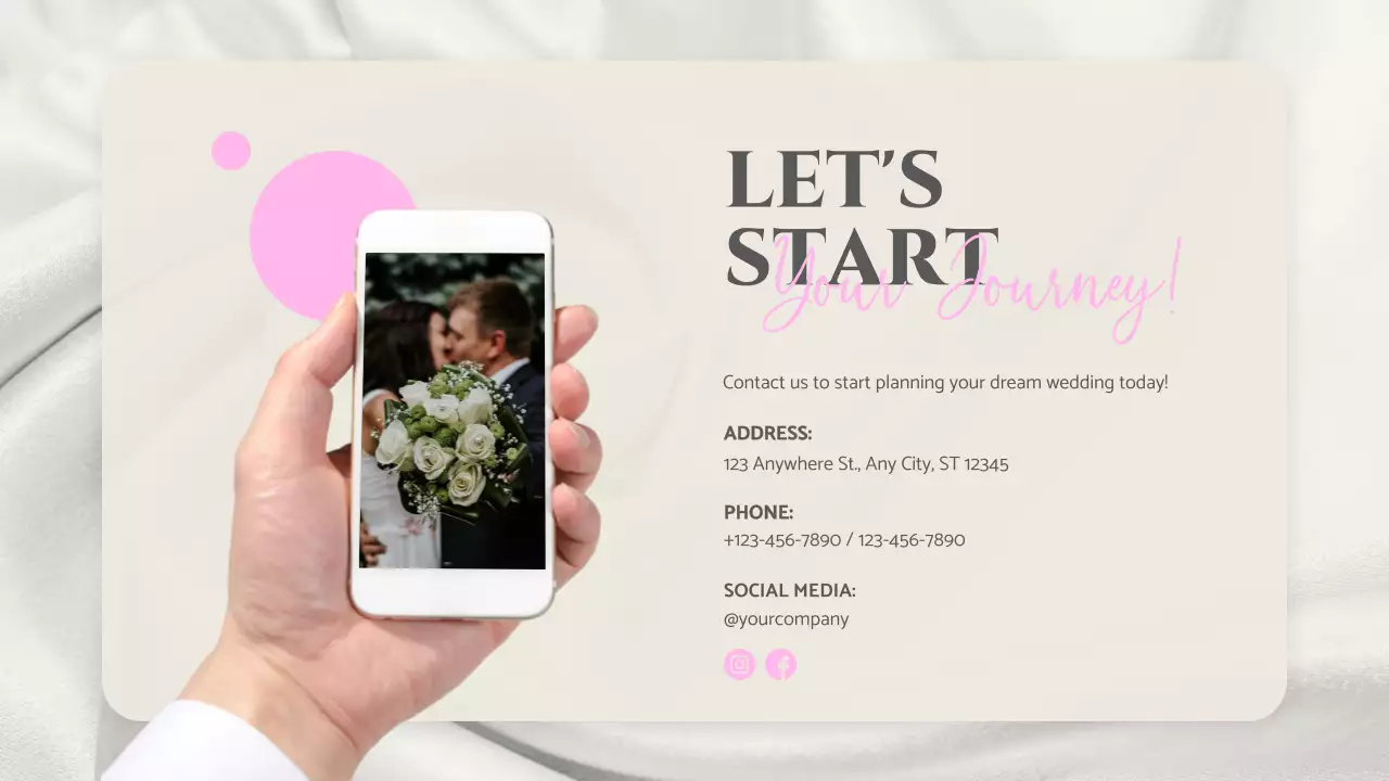 Pink Elegant Wedding Presentation