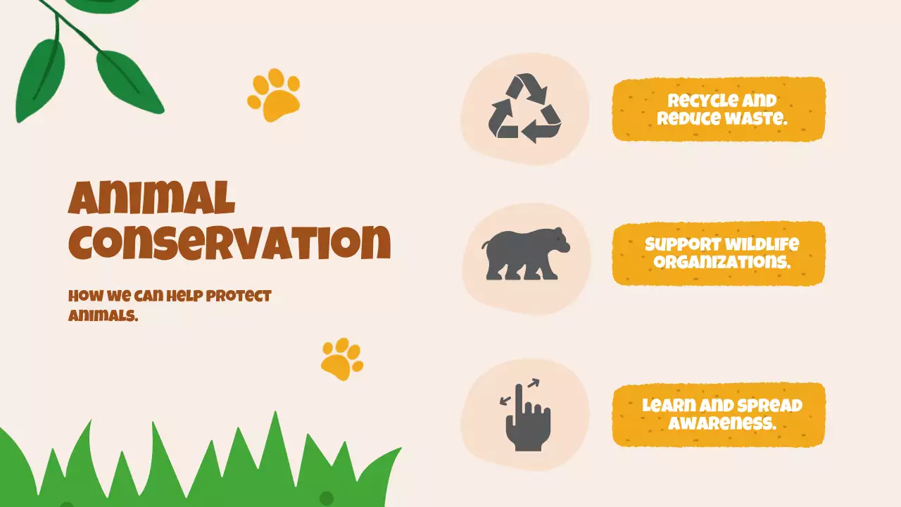 Brown Playful Animals Guide Presentation