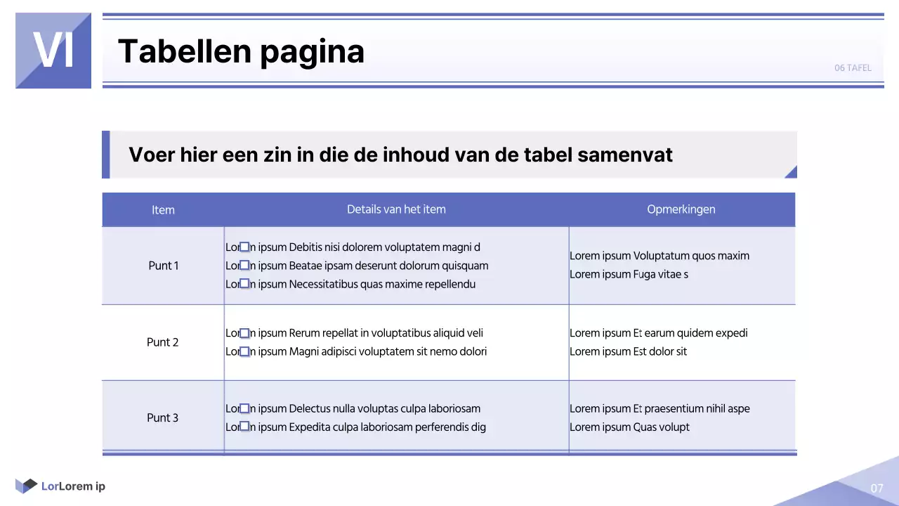 Eenvoudig rapport voor de publieke sector in mauve en wit