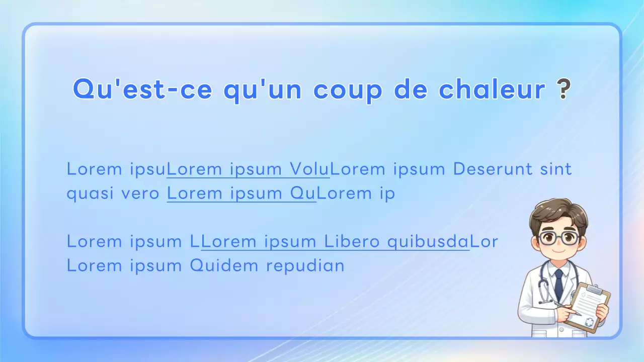 Fiches d'information sur les coups de chaleur aux couleurs pastel et impertinentes !