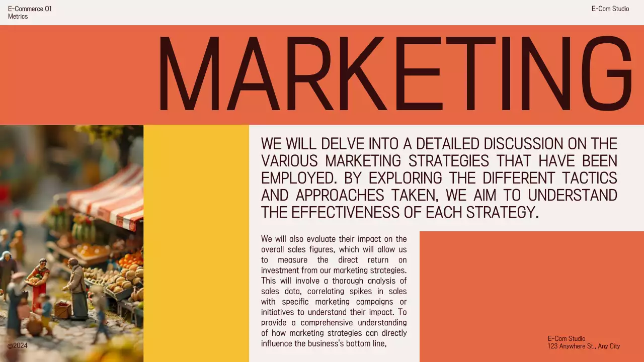 Orange Modern E-Commerce Plan Presentation