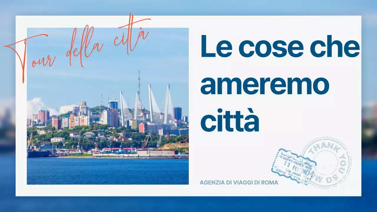 Una moderna guida turistica della città in blu chiaro e blu navy