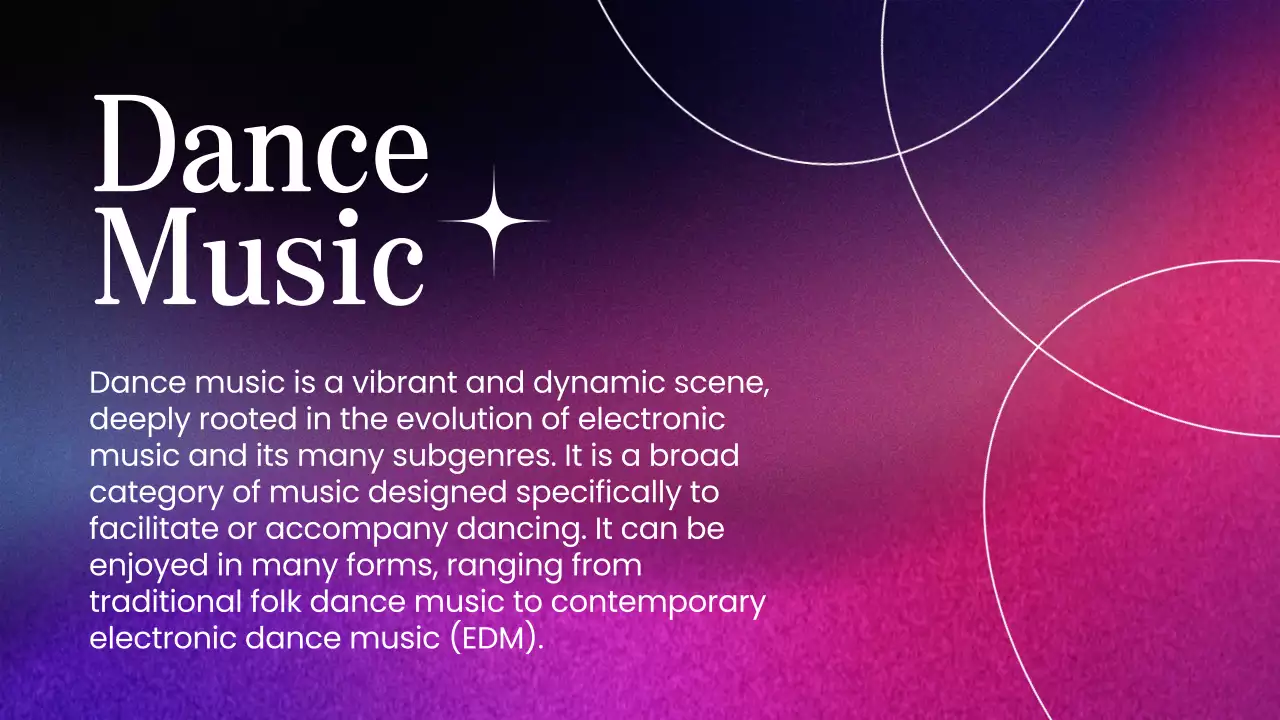 Purple Elegant Dance Music Guide Presentation