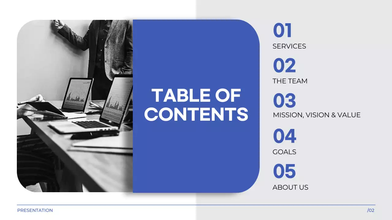 Blue Professional Marketing Presentation