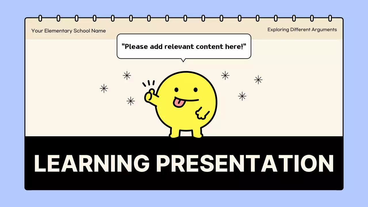 Yellow Cartoon Learning Presentation