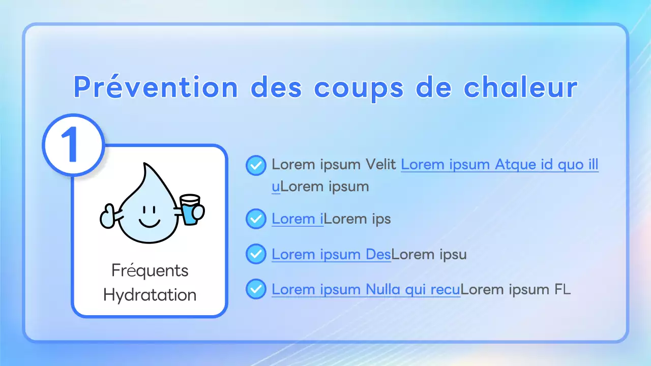 Fiches d'information sur les coups de chaleur aux couleurs pastel et impertinentes !