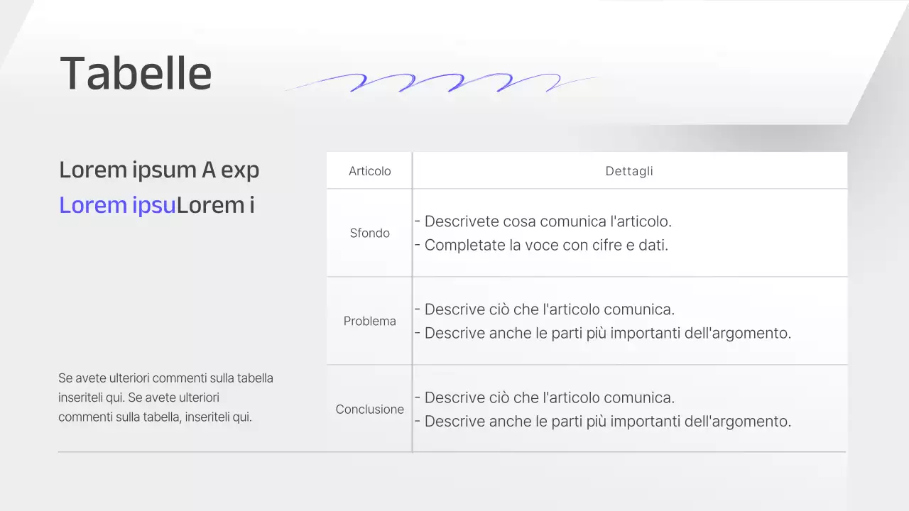 Un rapporto di pianificazione strategica aziendale grigio e semplice