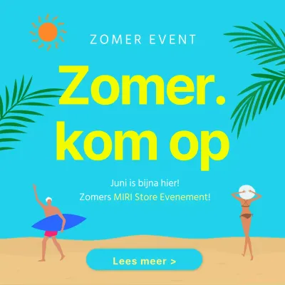 Miniaturen van natuurlijke zomerevenementen in lichtblauw en geel