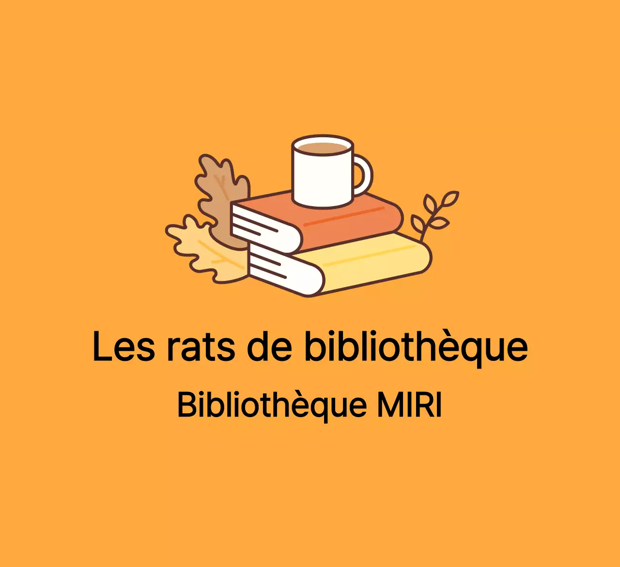 Design chaleureux avec illustrations de livres