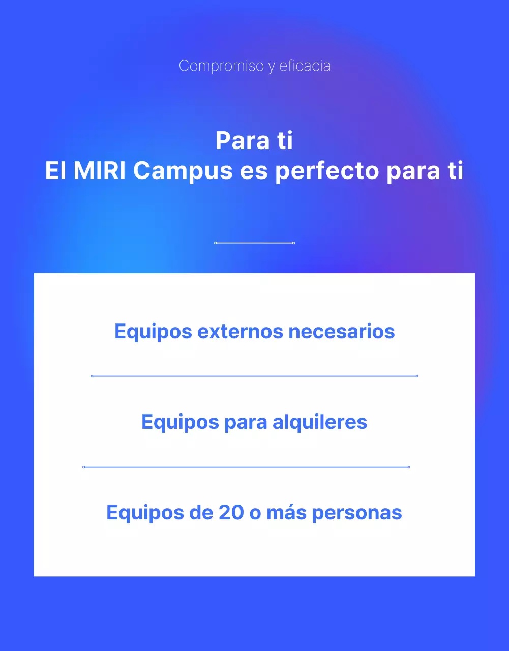 Promoción de las modernas oficinas compartidas de Blue