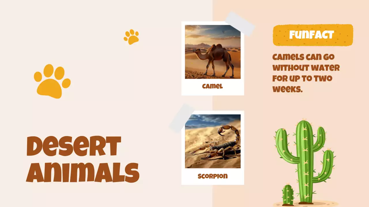 Brown Playful Animals Guide Presentation