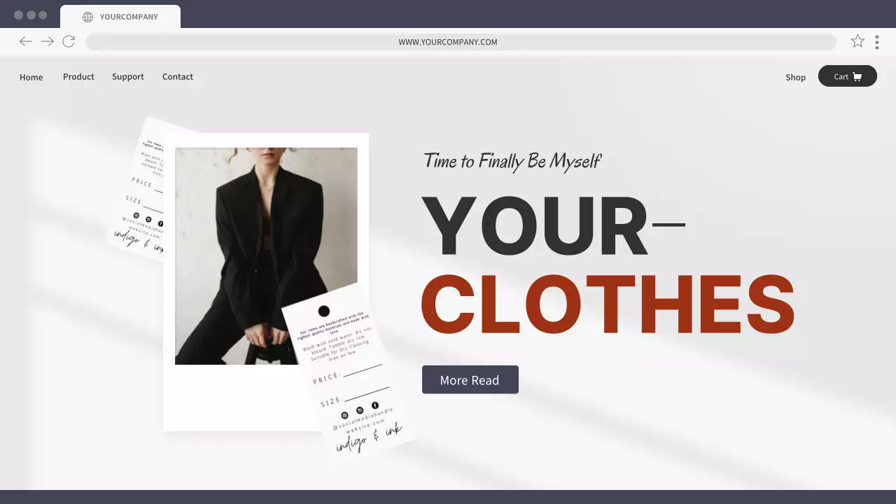 그레이 모던 패션 프로모션 프리젠테이션