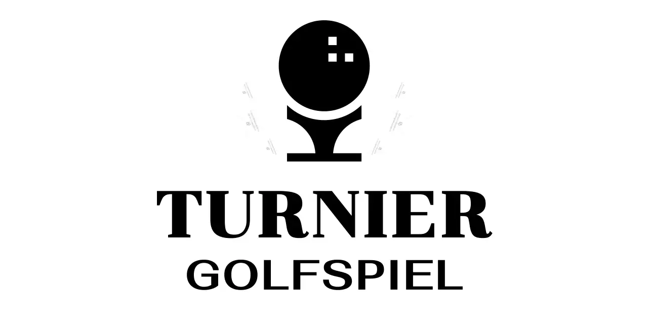 Clubmarke mit Golfball-Illustration für Werbezwecke