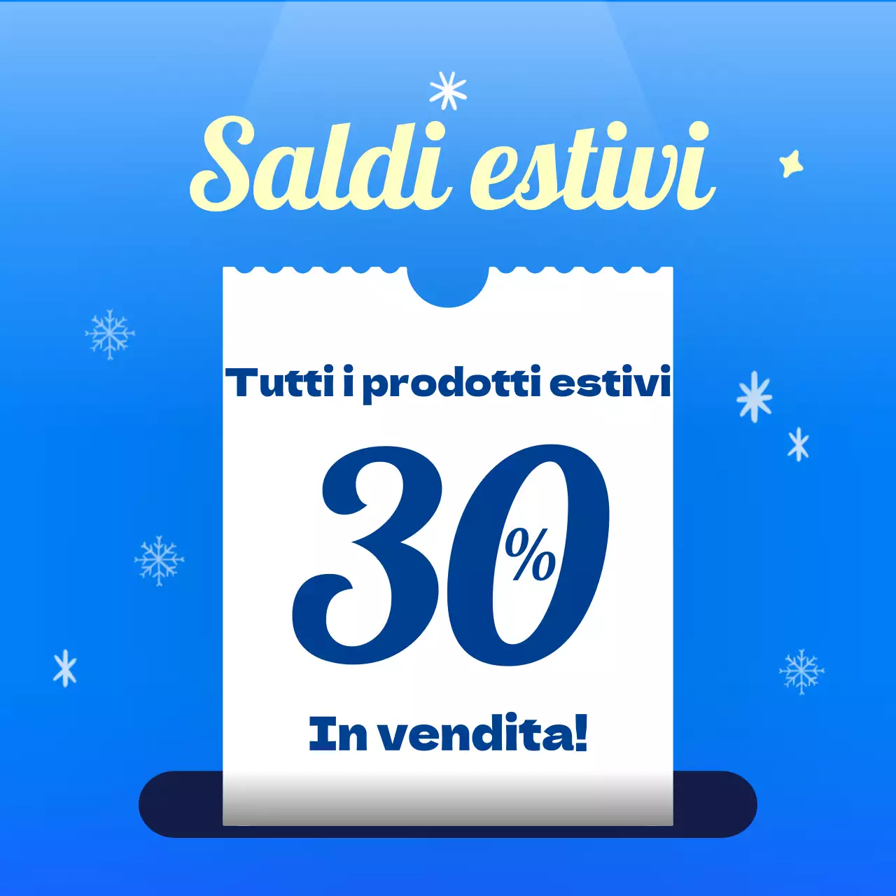 Promuovete i vostri eventi estivi in blu