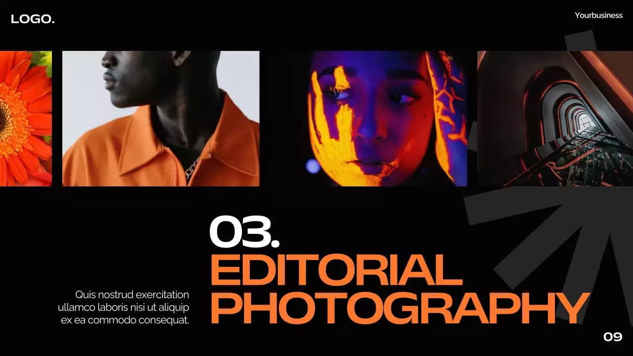 Orange Modern Photography Pitch Presentation