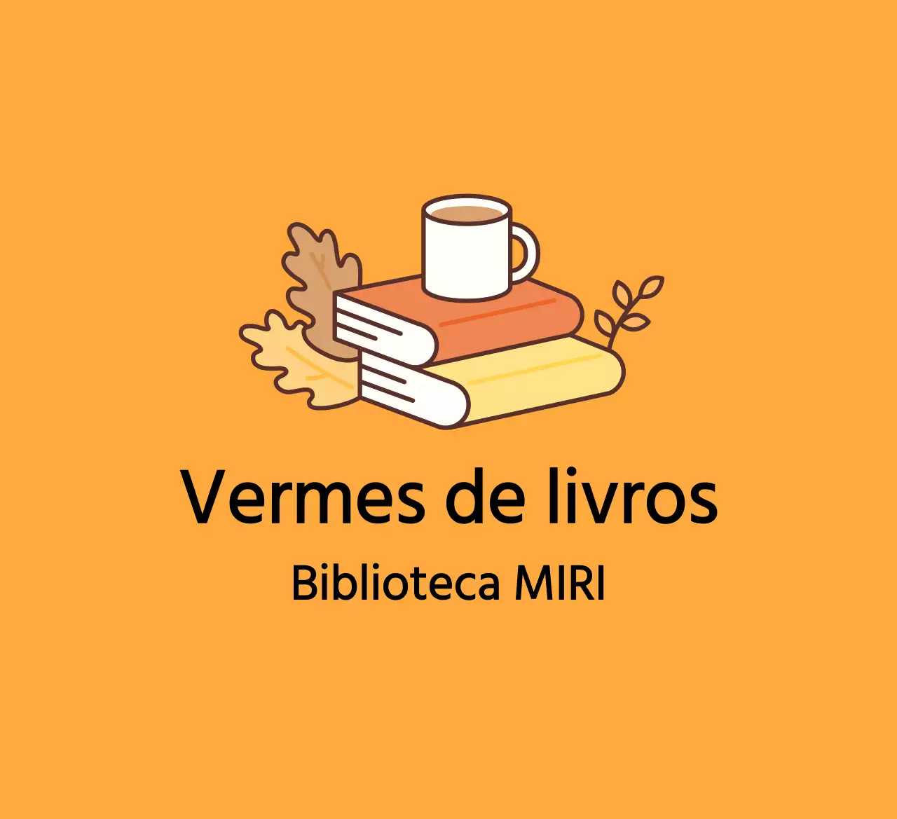 Design acolhedor com ilustrações de livros