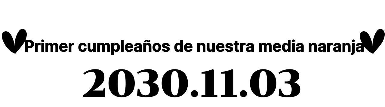 Un sencillo y bonito regalo de cumpleaños con corazones y texto con gracias