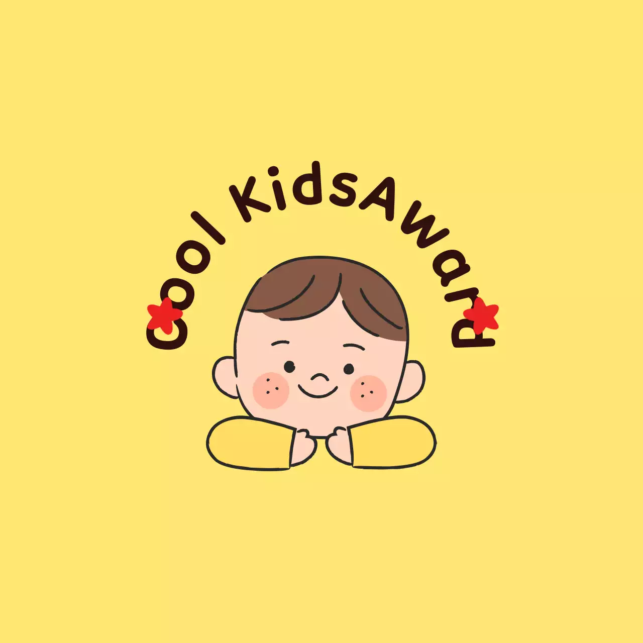 Penghargaan pujian yang lucu dengan ilustrasi anak