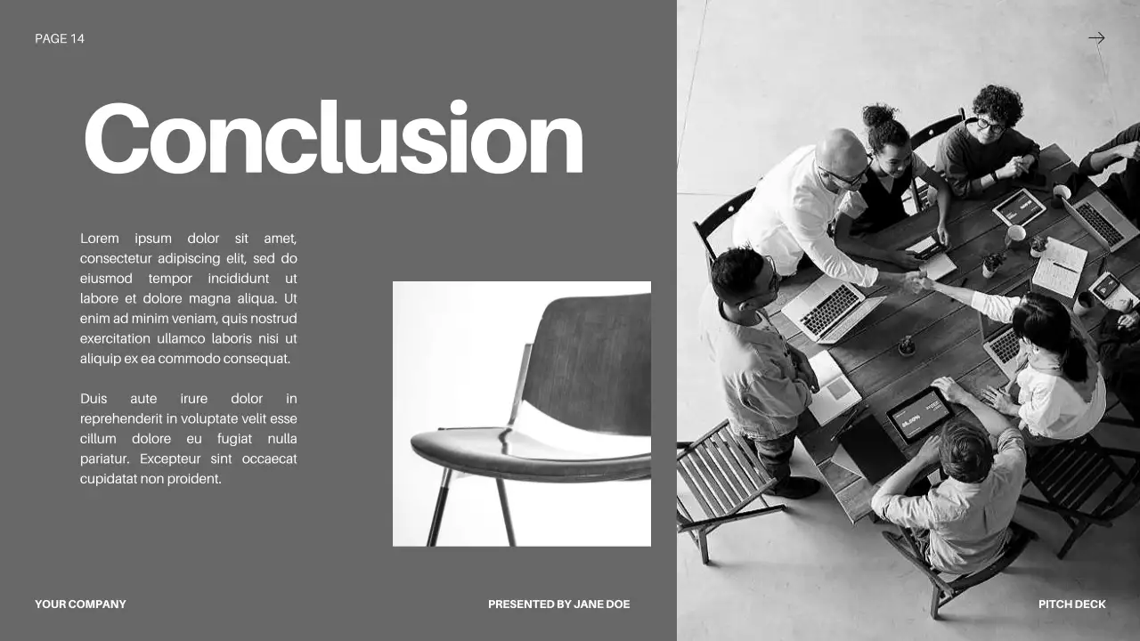 Black Modern Business Pitch Presentation