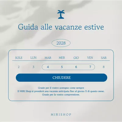 Un semplice annuncio di vacanze estive in blu navy