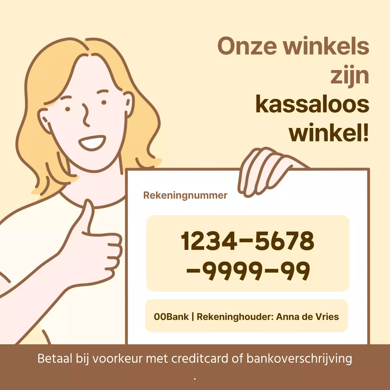 Trending rekeningnummers in geel aankondigen