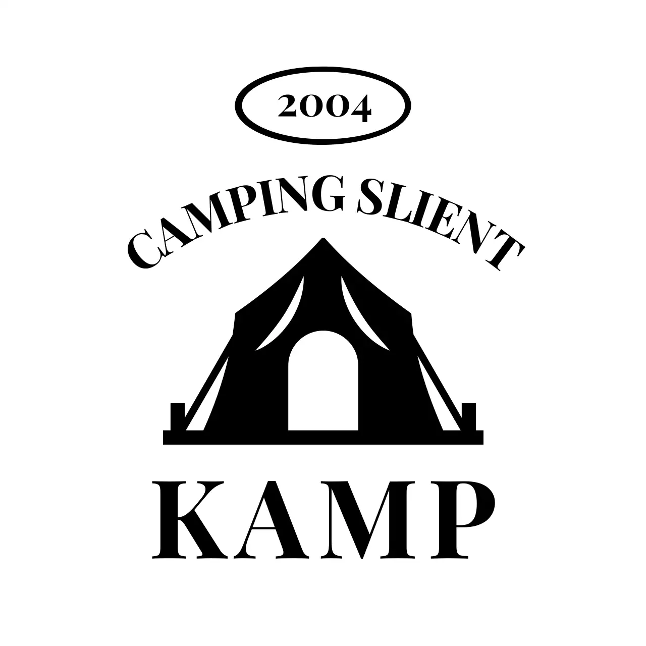 Strak ontwerp met kampillustraties