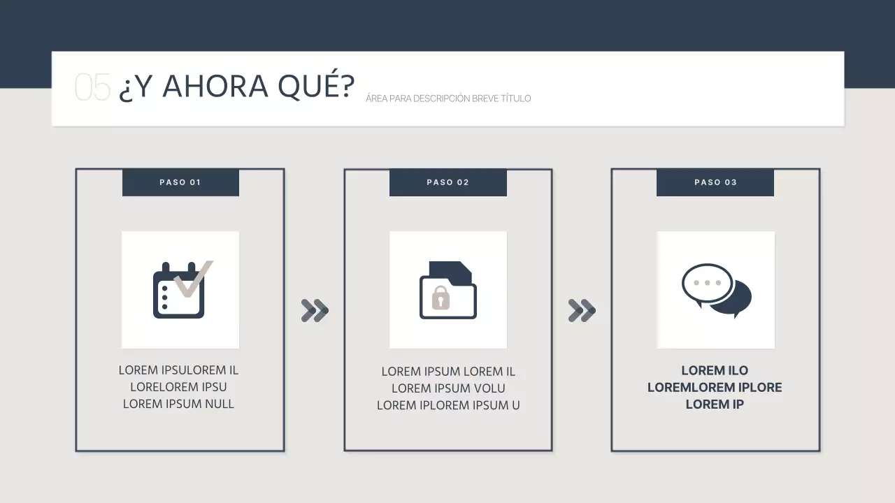 Informe sencillo de formación del profesorado en azul marino y beige