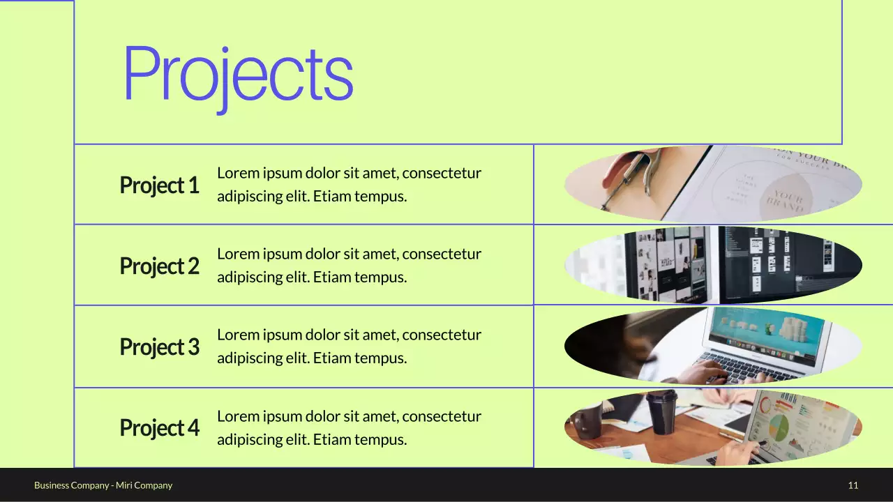 Blue Modern Business Profile Presentation