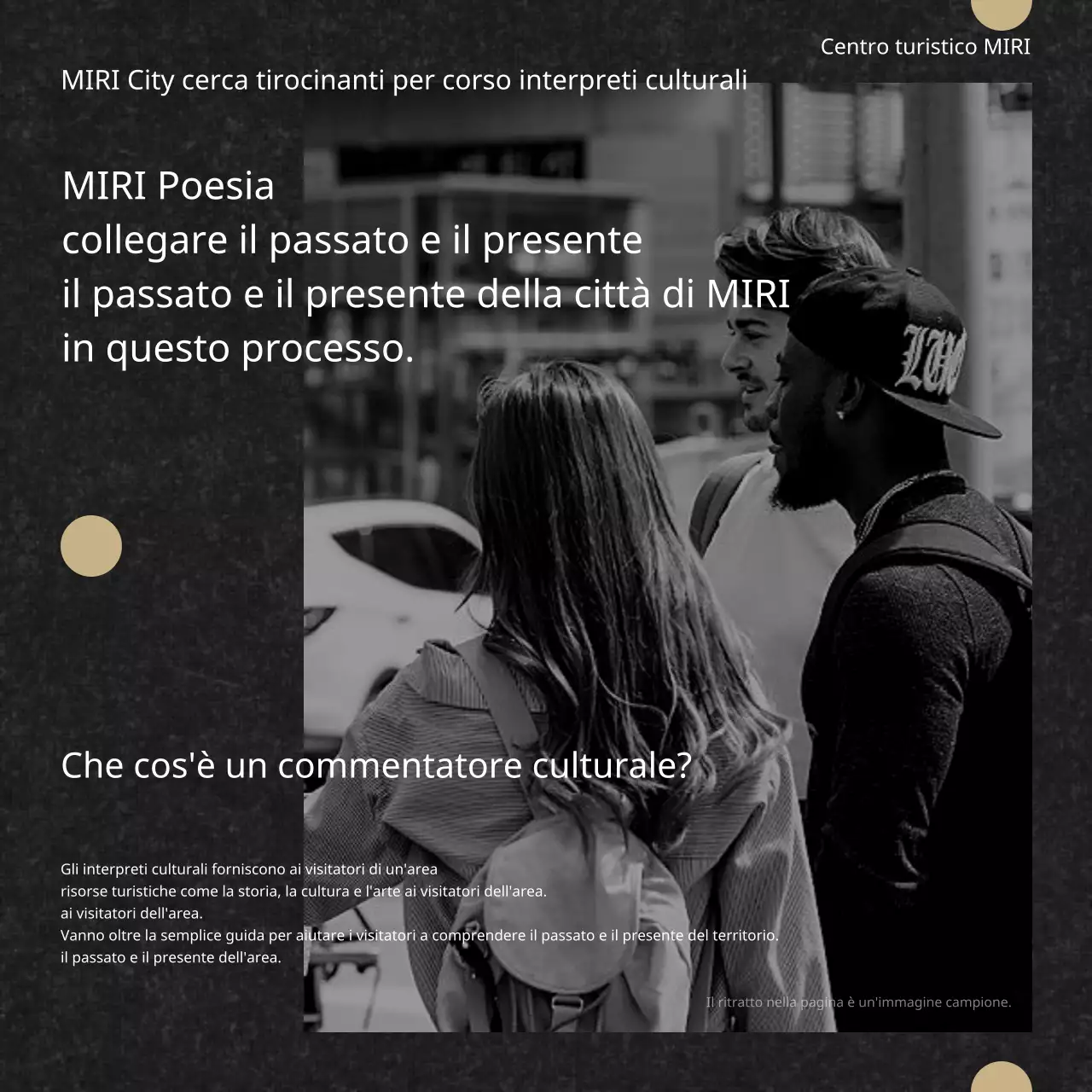 Un classico corso di formazione per commentatori culturali in bianco e nero e oro