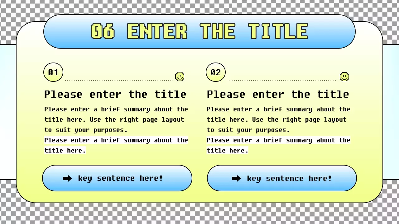 블루 레트로 가이드 프리젠테이션