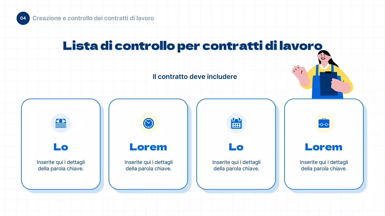 Informazioni sul diritto del lavoro giovanile in stile blu e semplice