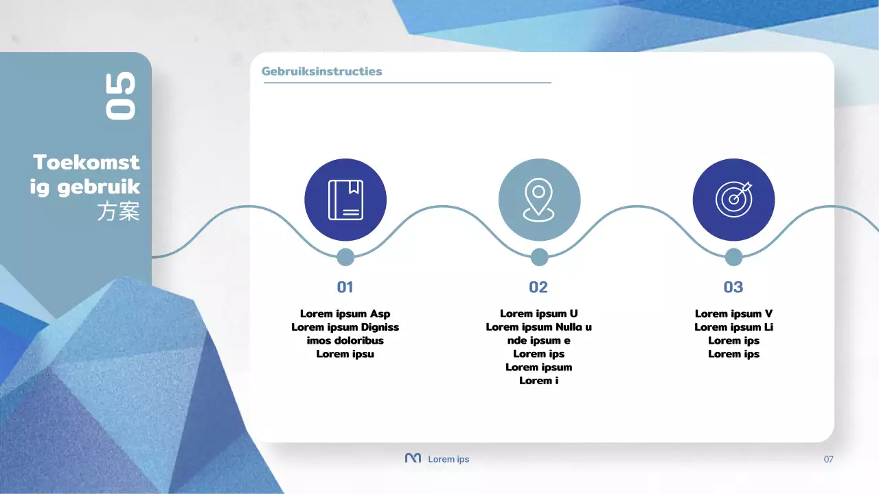 Presentatie eenvoudige lerarenopleiding in wit en blauw