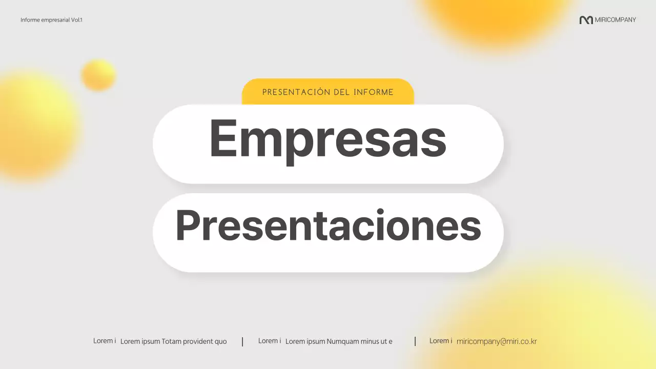 Un moderno informe corporativo en amarillo y gris