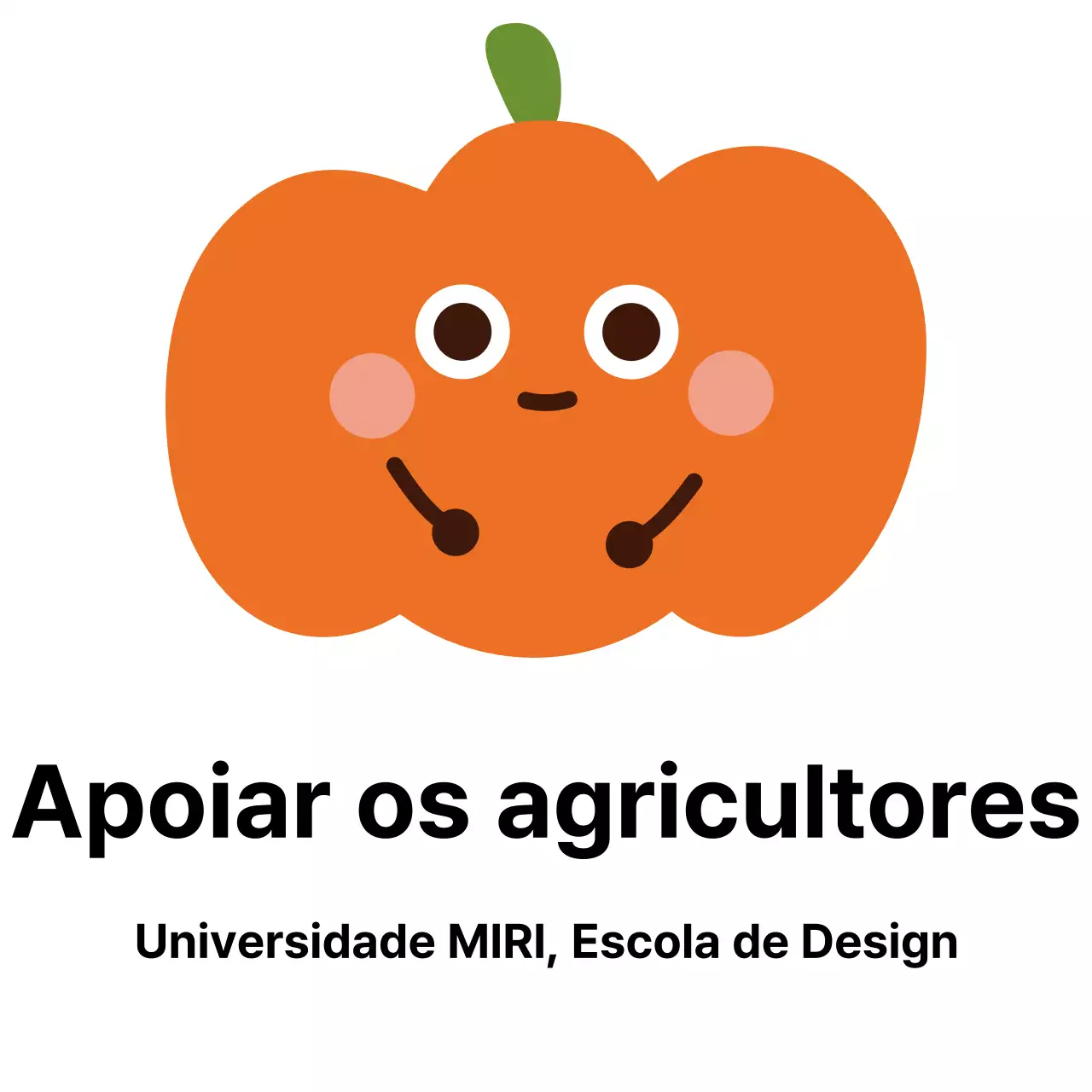 Voluntariado de uma forma gira com ilustrações de personagens de abóboras