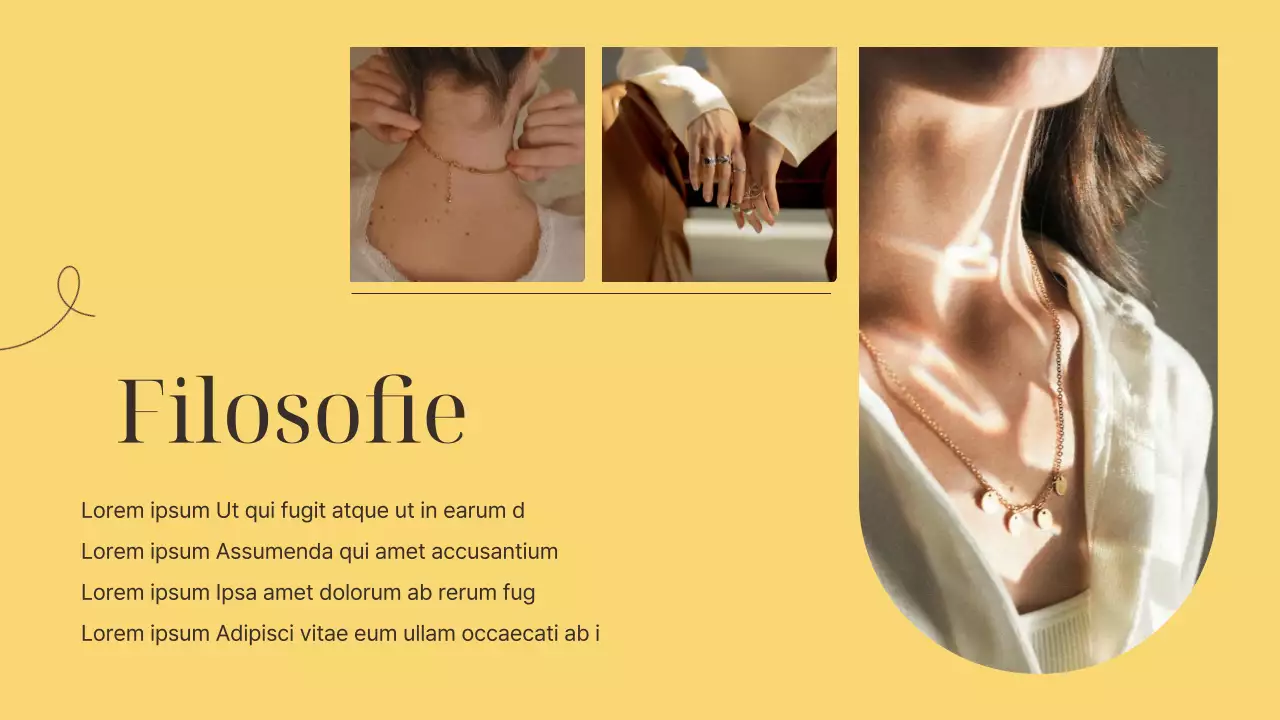 Een luxueus kleinzakelijk merk in geel en bruin