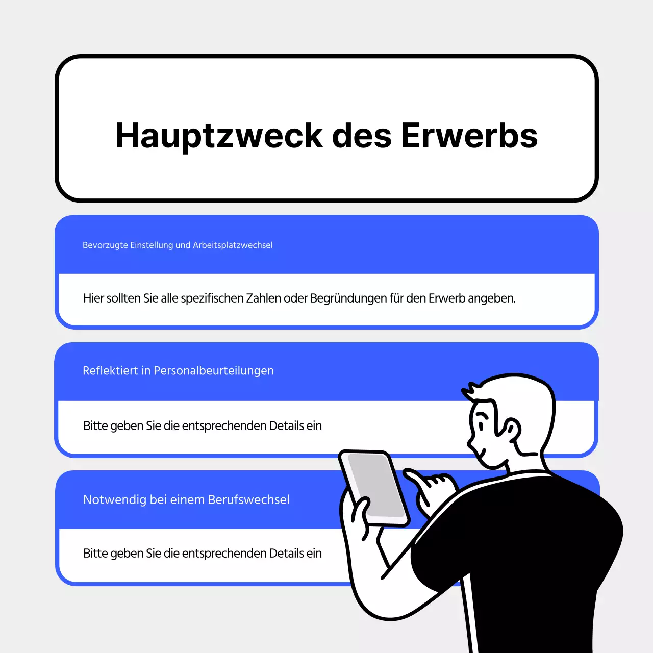 Ein einfacher blauer und hellblauer Zertifizierungsprospekt