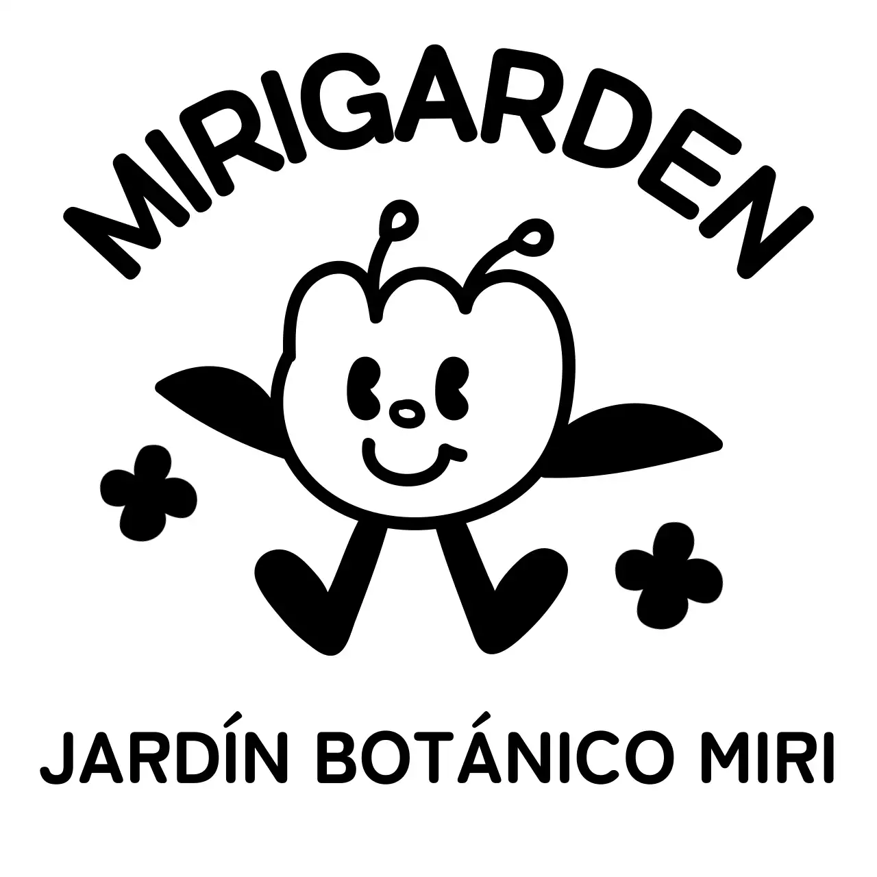 Promocione su jardín botánico con simpáticas ilustraciones de dibujos botánicos