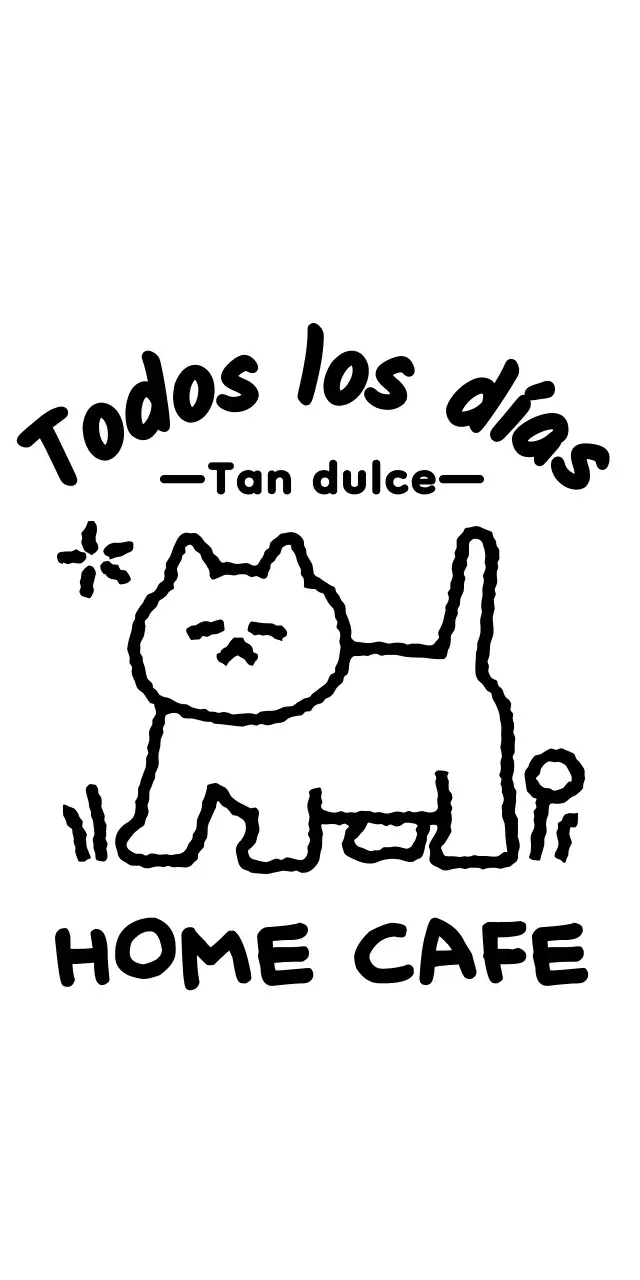 Logotipo con una simpática ilustración de un gato