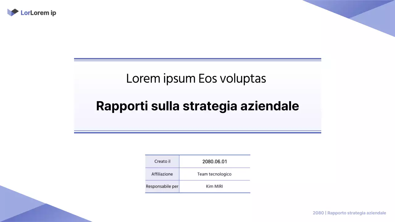Semplice rapporto stampabile sul settore pubblico in bianco e malva