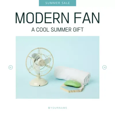 Mint Minimal Summer Promotion Social Media Post