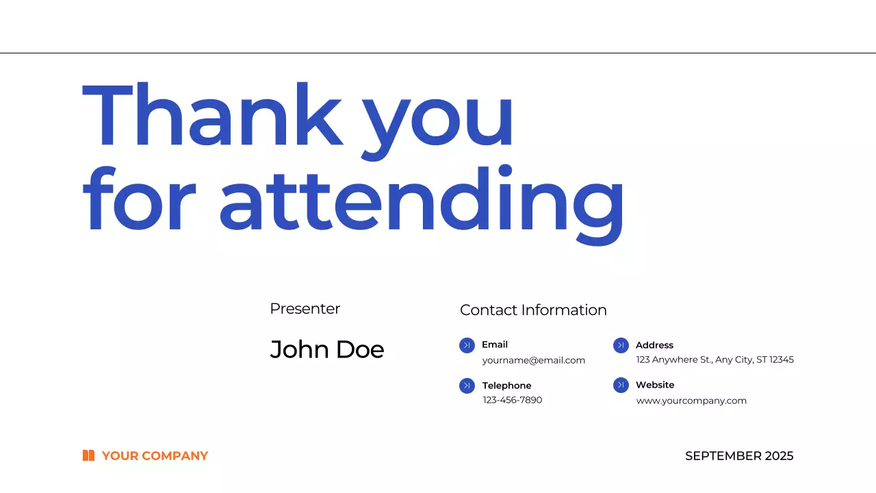 Blue Modern Productivity Guide Presentation