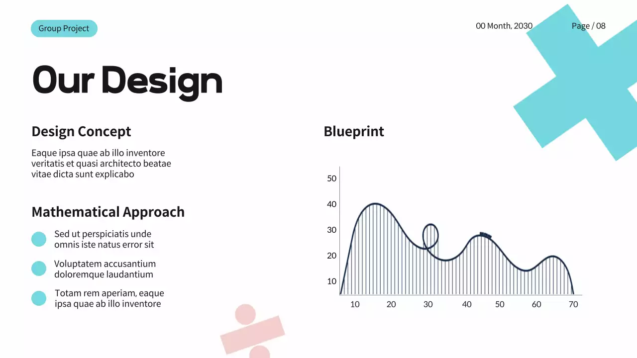 Blue Modern Math Presentation