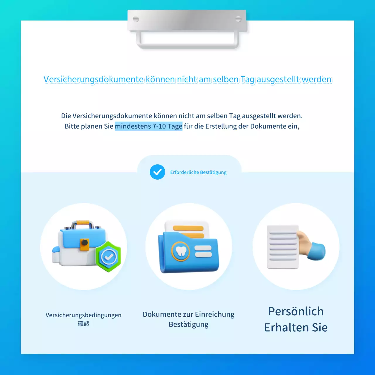 Werben Sie für Ihre hellblaue Zahnarztpraxis