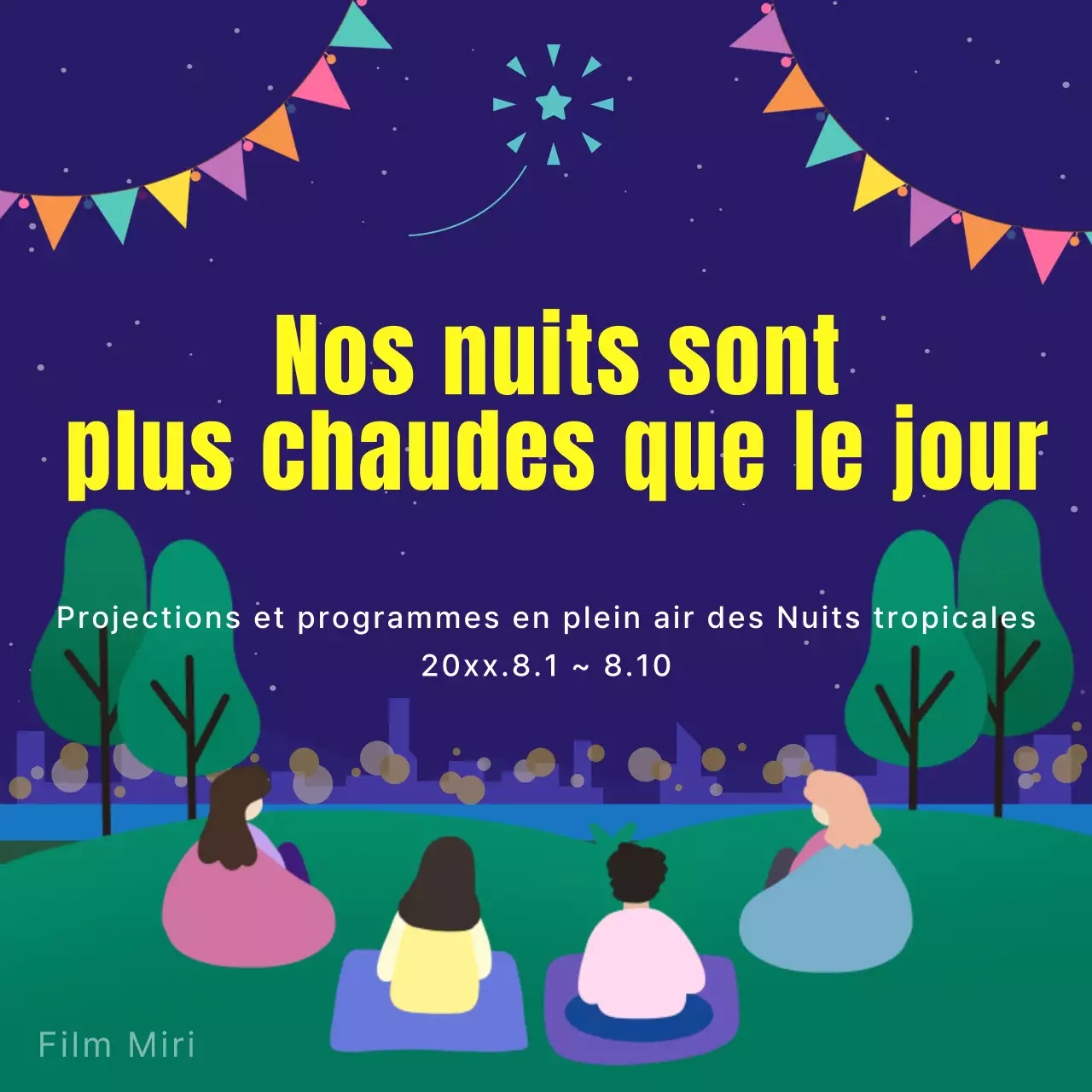 Promouvoir les projections de films en plein air avec la tendance à la sodomie